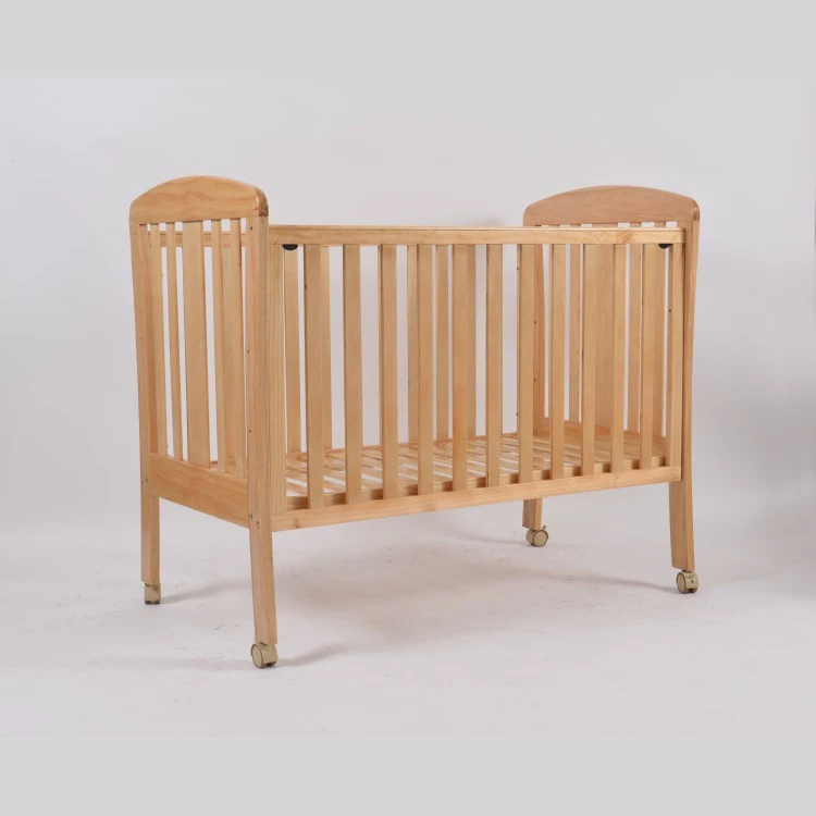 Wholesale Luxury hotel Baby Cribs Two Height Adjustable Wooden baby cot Bedding