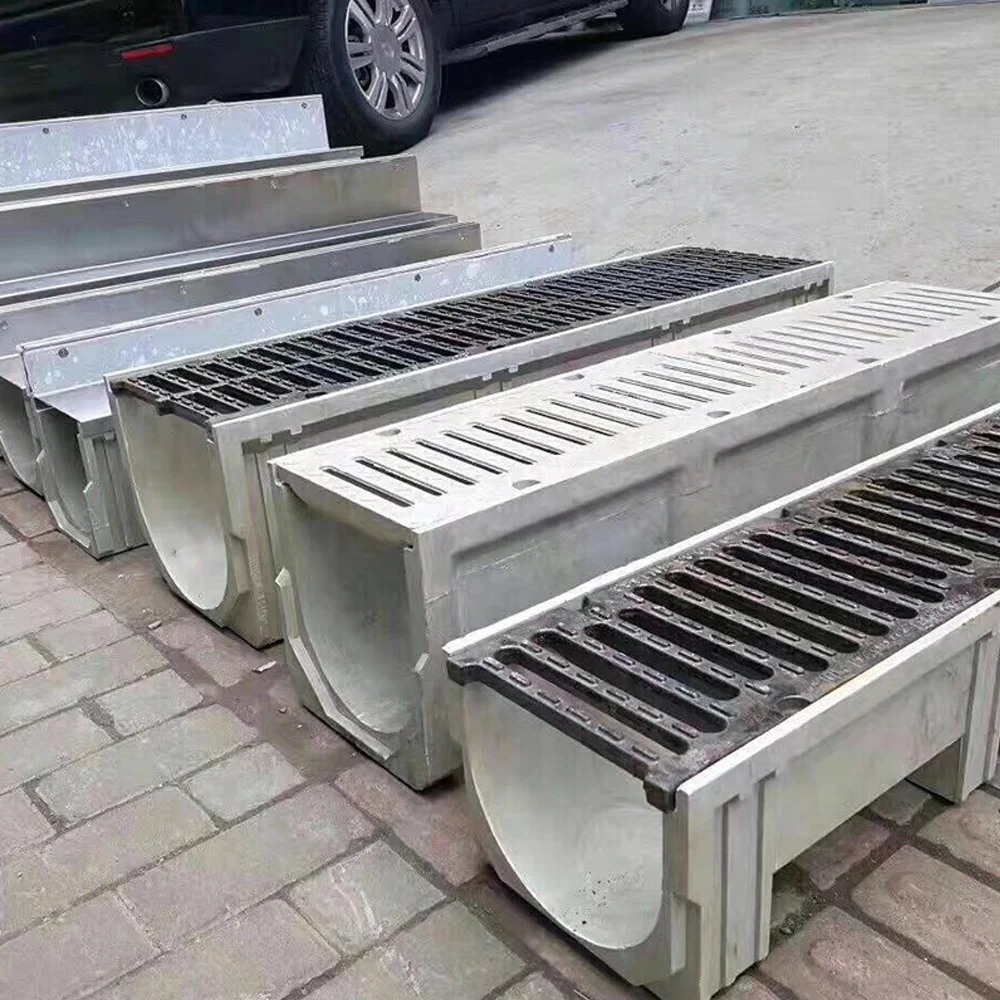 High Quality Grate Drainage Channel Outdoor Drain Swimming Pool Channel Trench Drain Driveway Trench Drains