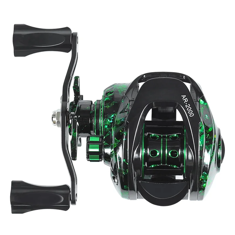 LINNHUE Baitcasting Reel AR2000 4+1bbs 6.3:1 Gear Ratio Metal Spool Fishing Reel 8KG Max Drag Saltwater Reel Fishing Pesca