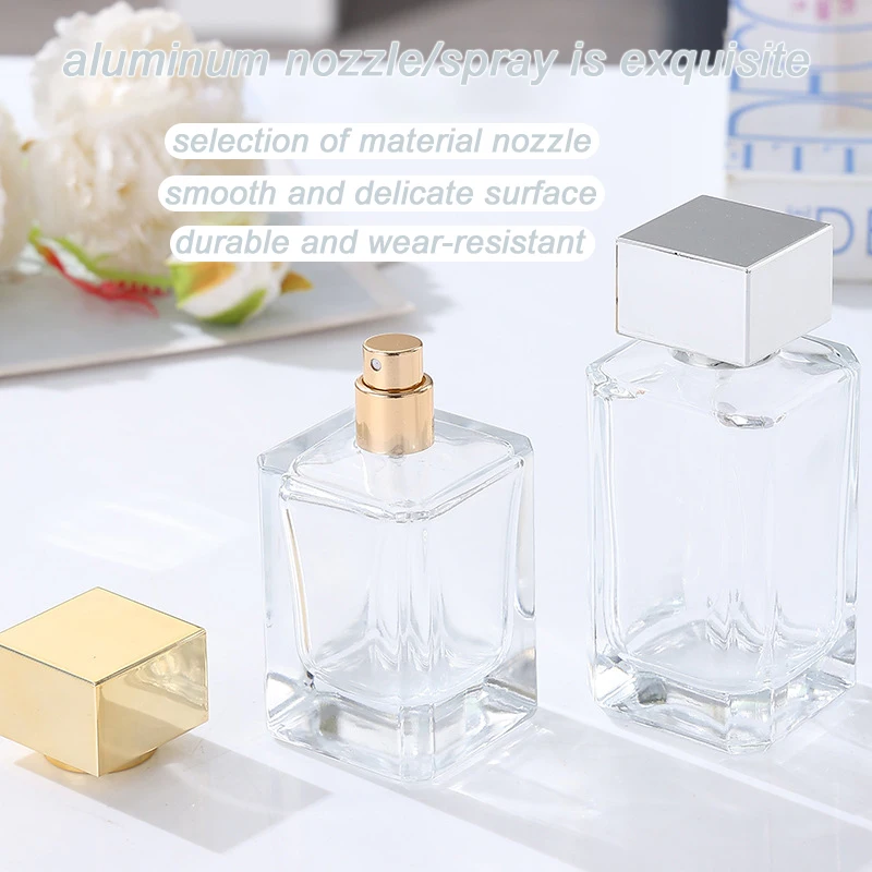 WHOLESALE FANCY LUXURY Mini Empty Clear Spray Bottle Glass Perfume Glass Bottle