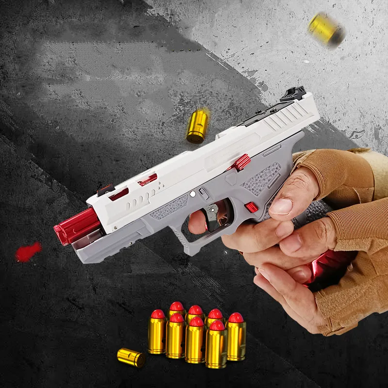 Alloy shell ejection soft blaster gun toys