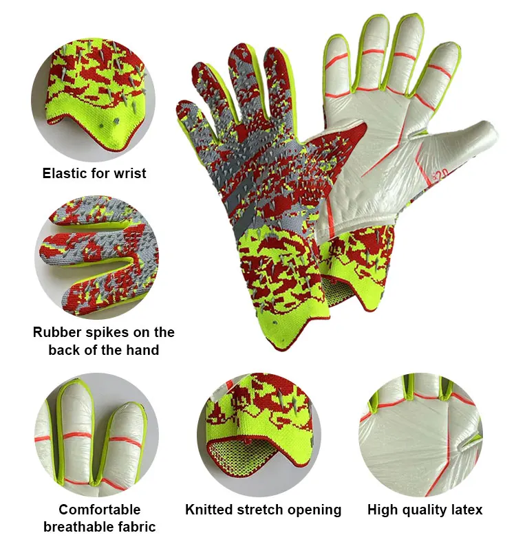 Professional Latex Sport Futsal Soccer Goalie Keeper Gloves Football Goalkeeper Gloves for sale