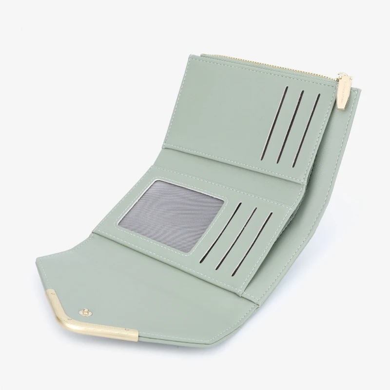 2024 Custom Embroidery Vegan Leather Long Wallet For Fashion Women Clutch Bag