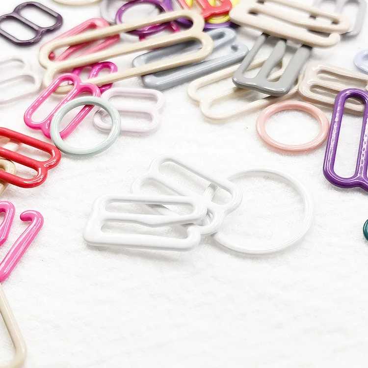 Metal ring slider hook bra heart buckle of alloy heart buckle