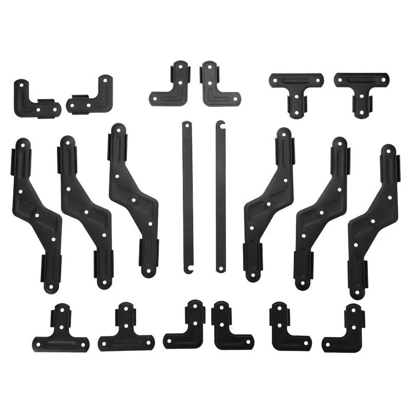 Outdoor Egg Roll Table Accessories Portable Car Folding Hinge Camping Table Aluminum Alloy Portable Bed Connector Wholesale