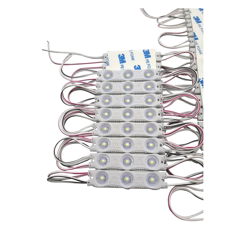 
12v Dc 3led Injection Lens Light Sign 1.5w Smd Led Module 2835 Rgb Led Module 