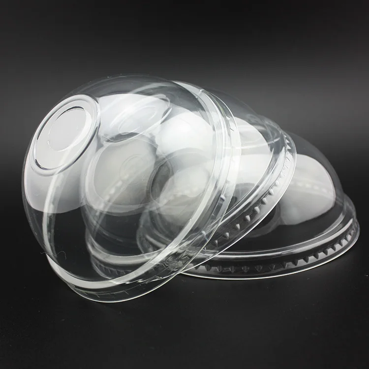 Various functions cold drink plastic lids plastic dome lids transparent plastic lid