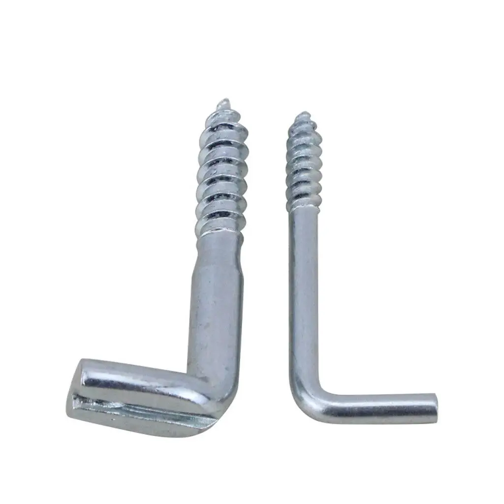 Durable Self-Tapping Stainless Steel Right Angle L-Shape Hook Screw