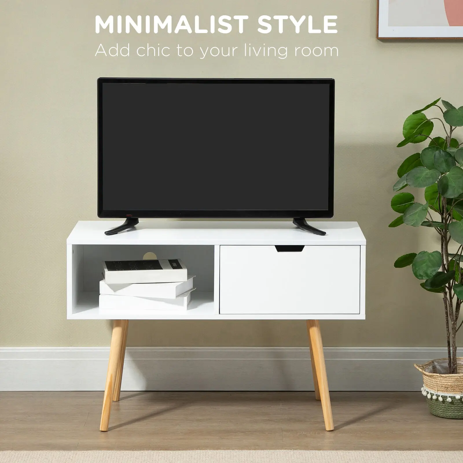 TV Cabinet Coffee Table Simple Modern Nordic Small Apartment Living Room Furniture Mini Retractable Floor Coffee Cabinet