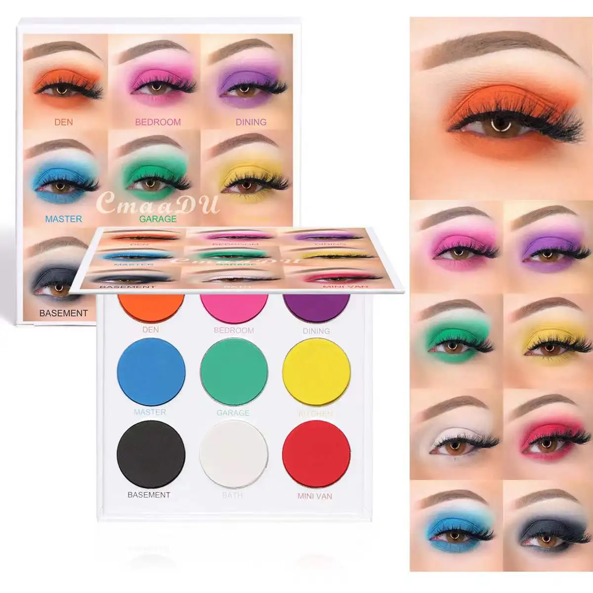 OEM matte shimmer, duochrome, glitter eye shadow make your own makeup  metallic glitter eye shadow palette