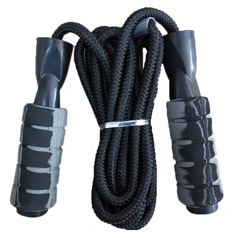 Heavy Adjustable Weighted Skipping Jump Rope Ball Bearing Foam Cable Handle Home Gym Workouts Accessories