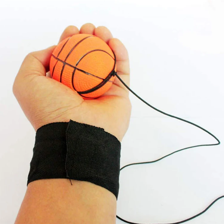 
6.3cm rubber rubber wrist band return ball with string high bounce ball 
