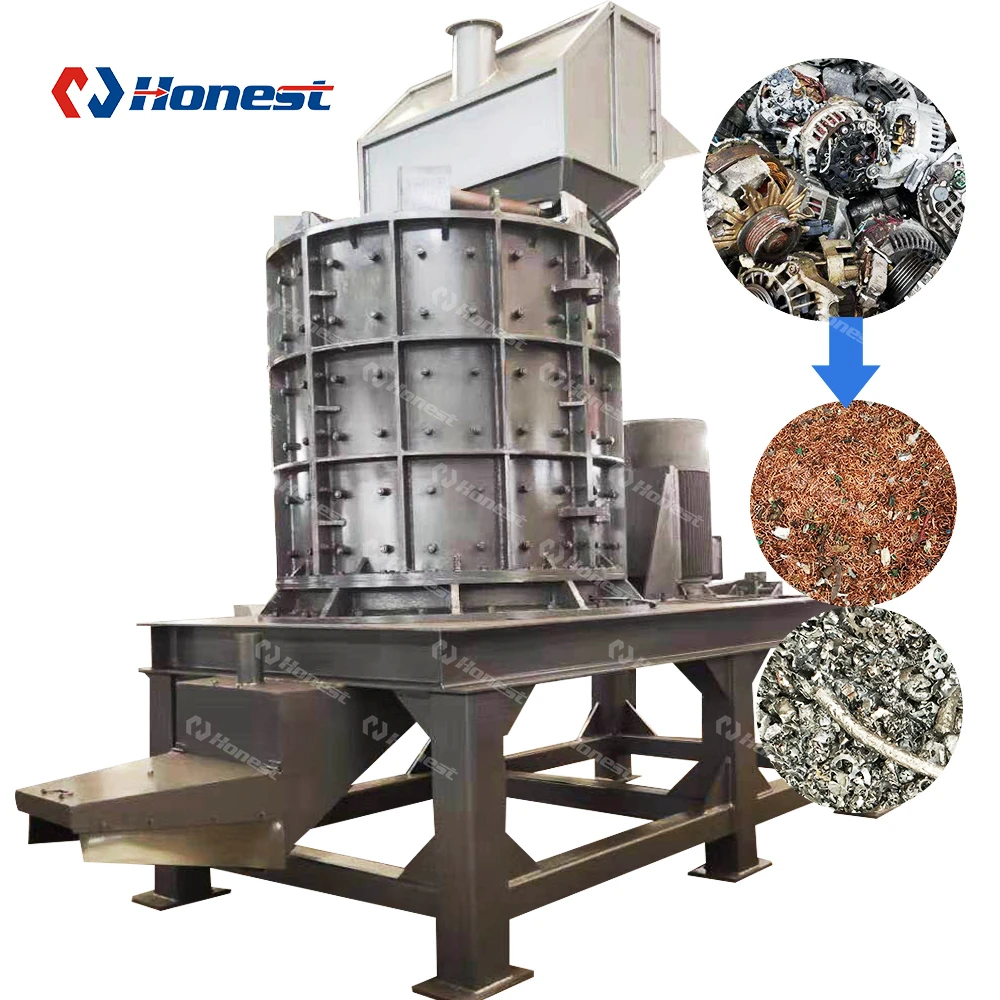 Scrap Stator Metal Vertical Hammer Mill Crusher Machine Hammer Crusher Recycling Machine