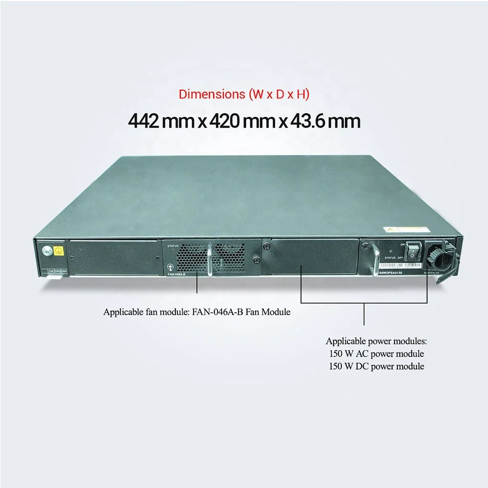 S6720-SI Series Multi-Gigabit 10 GE Data Center Server Access Switch S6720-32X-SI-32S-AC of new condition