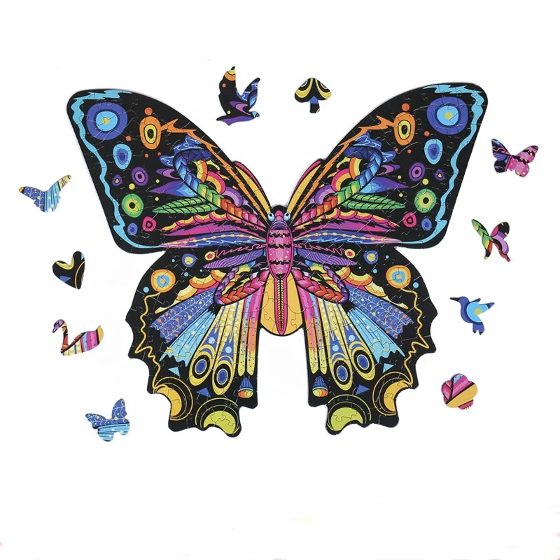 Заводская Высококачественная синяя доска A3A4A5 уникальная форма Животные головоломки