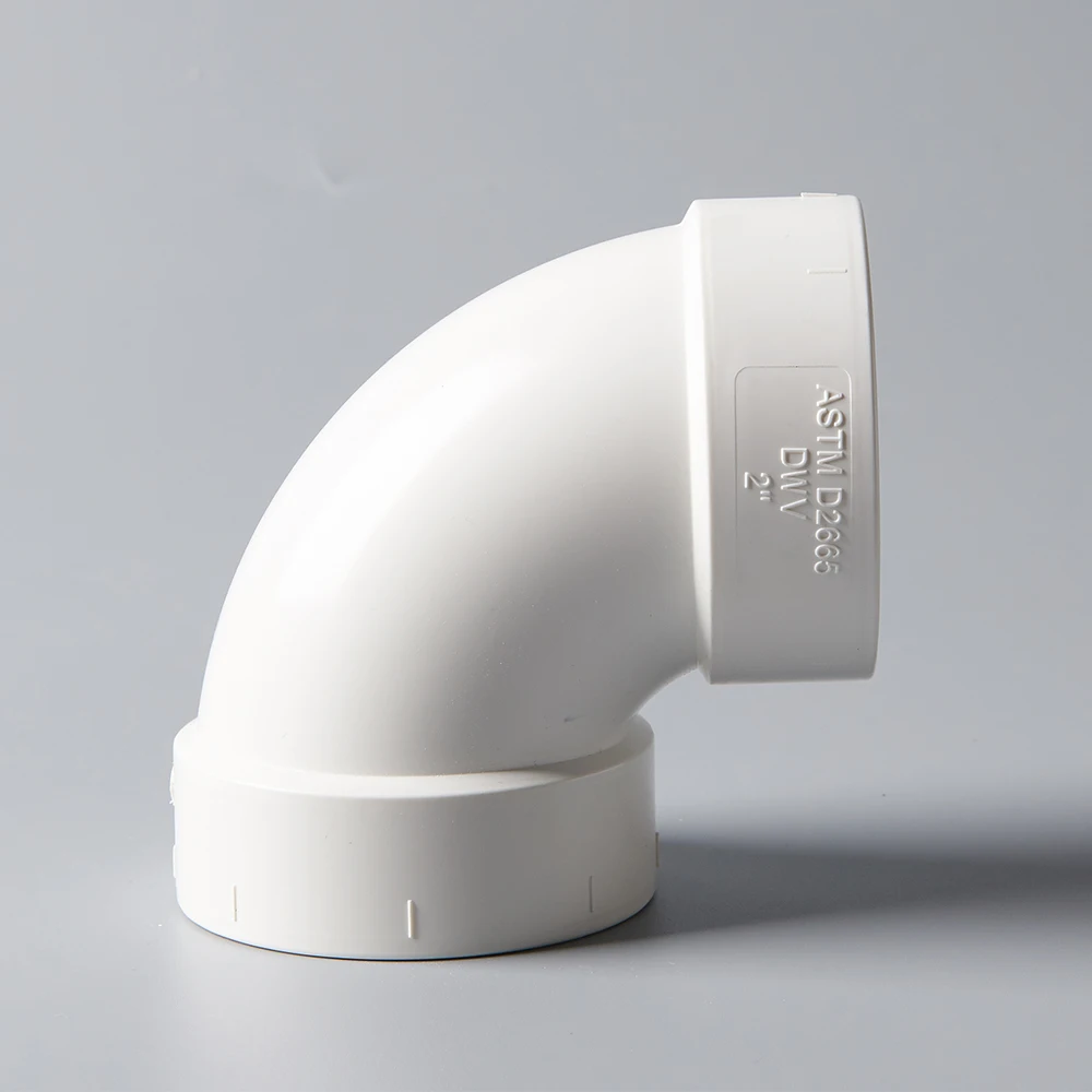 Hot sale ASTM D1785/2665 drainage system pvc upvc 90 degree 3 inch elbow