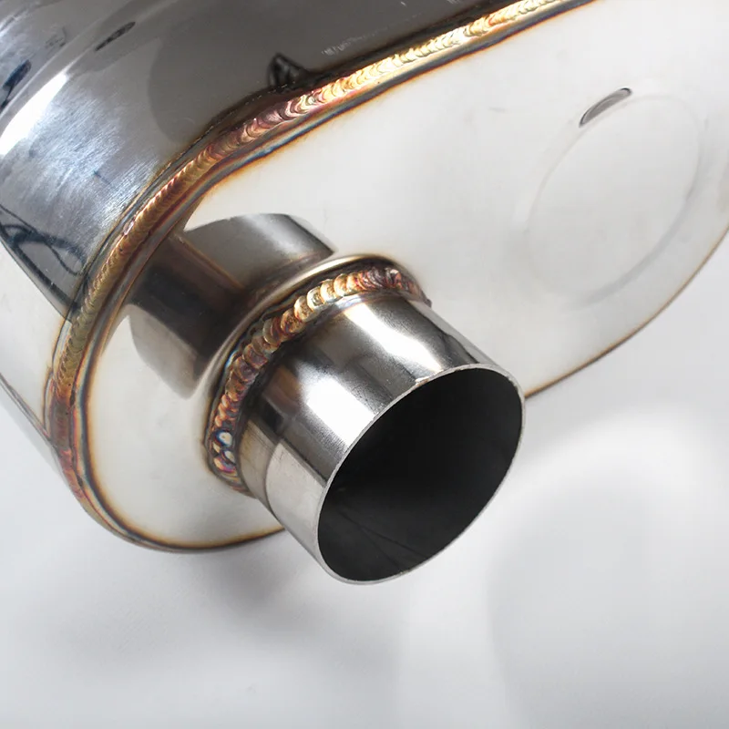 Auto refit exhaust pipe valve 63mm universal car vacuum H style valvetronic muffler 2 outlet exhaust silencer electric valve