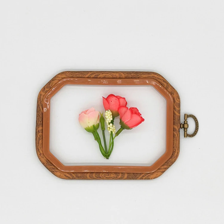 2 Shape Embroidery Hoop Wooden Hoop Frame Embroidery