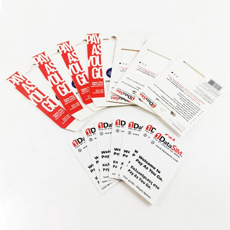 custom 5G SIM card packaging