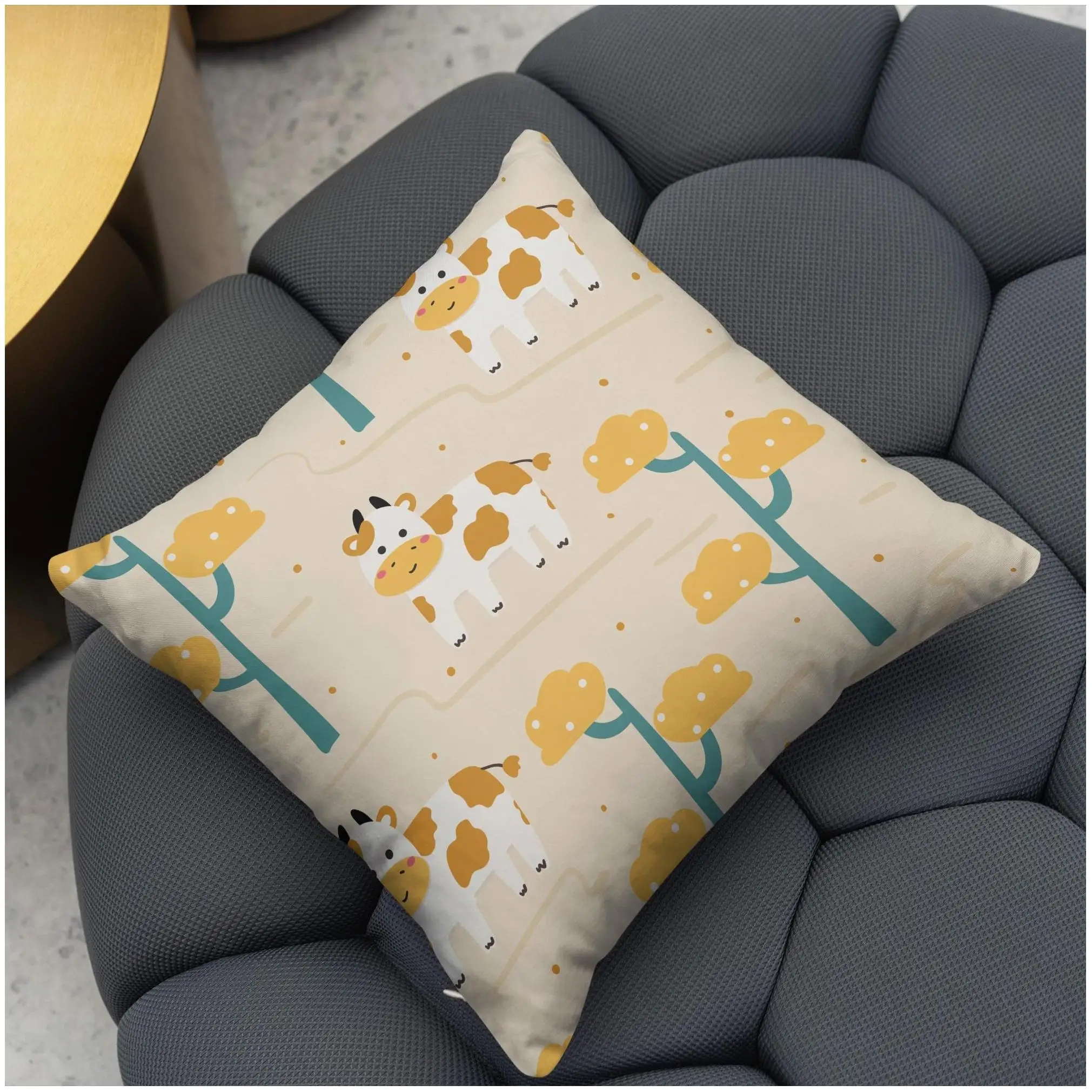 Подушка с сублимационной вышивкой