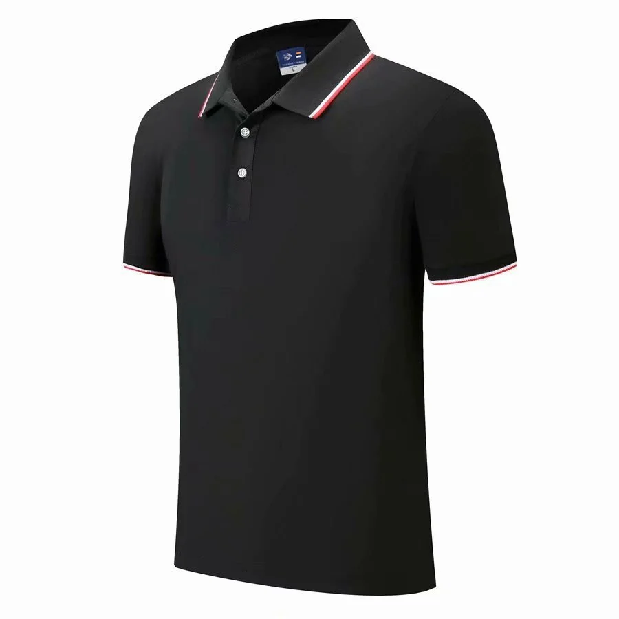 Wholesale Summer Short Sleeve Polo Shirt Customized  Blank Lapel Work Clothes T-shirt Work Clothes Cultural Advertising Shirt
