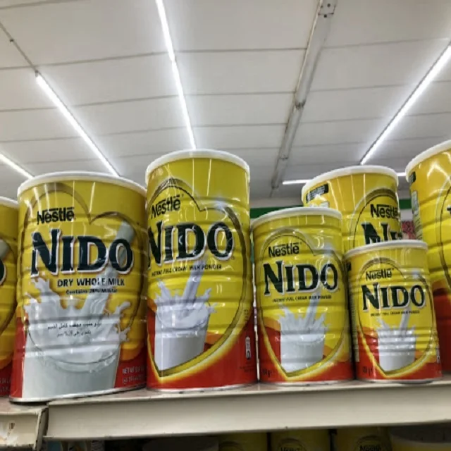 Сыпучий молочный порошок Nestle Nido, усиленный, 24x400 г, оригинальный Nestle Nido, 6x1800 г