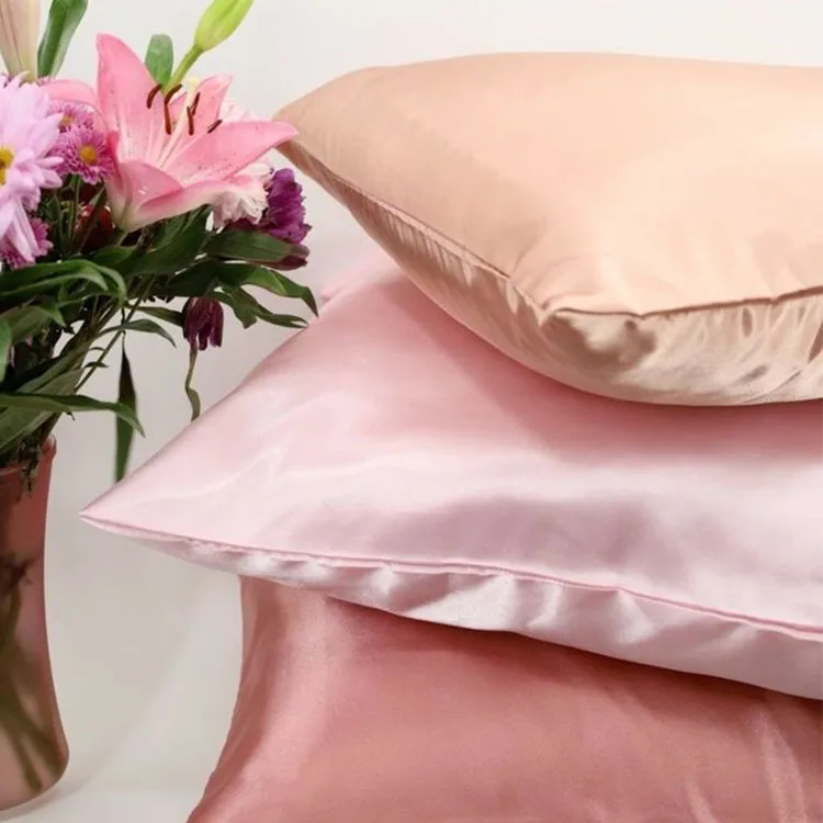 high quality  silk pillow cover set with gift box  silk pillow case set 100% pure mulberry silk pillowcase