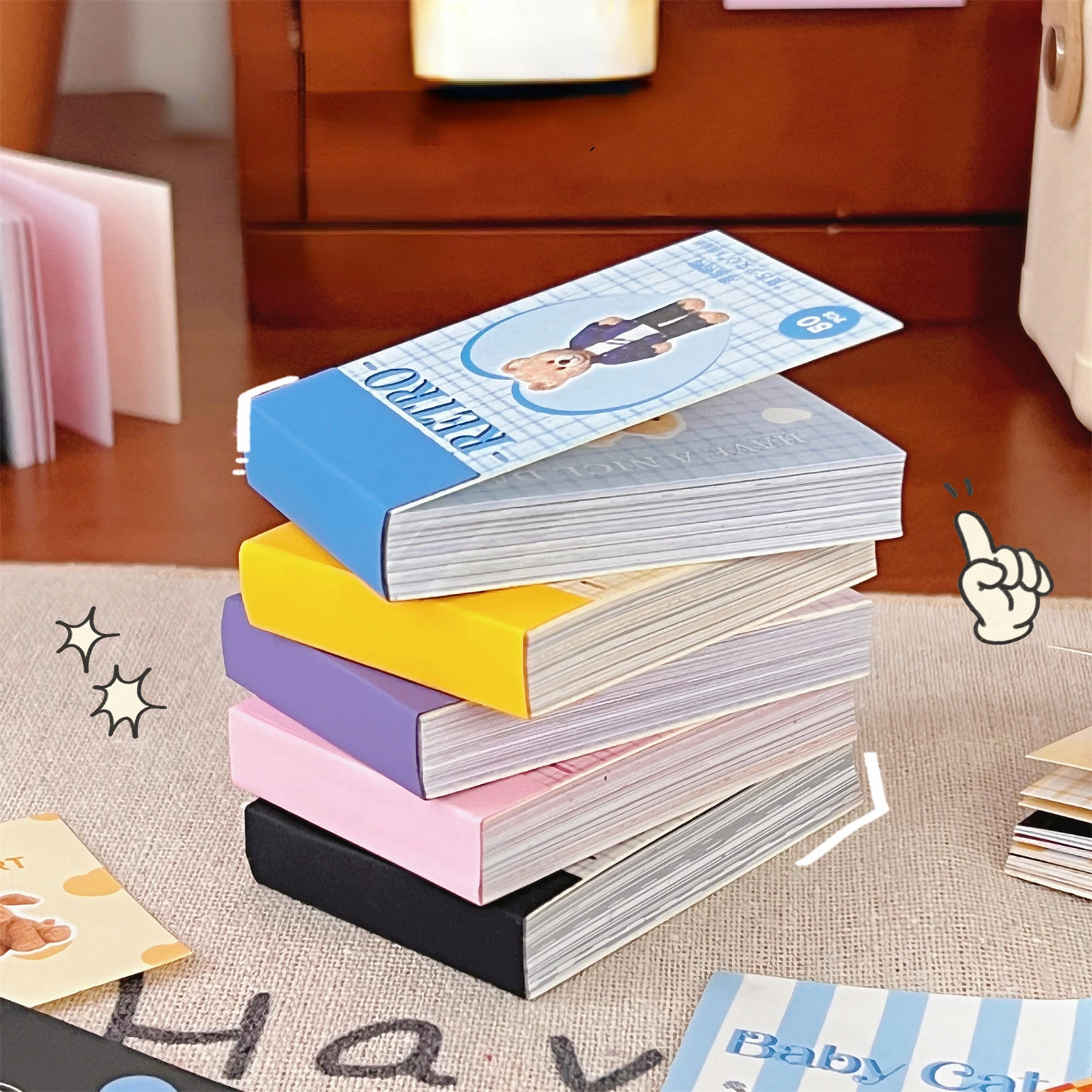 Ins 50 pcs Mini Sticker Book popular Decorative Stickers Cartoon Stickers Cute Stationary Student decoration