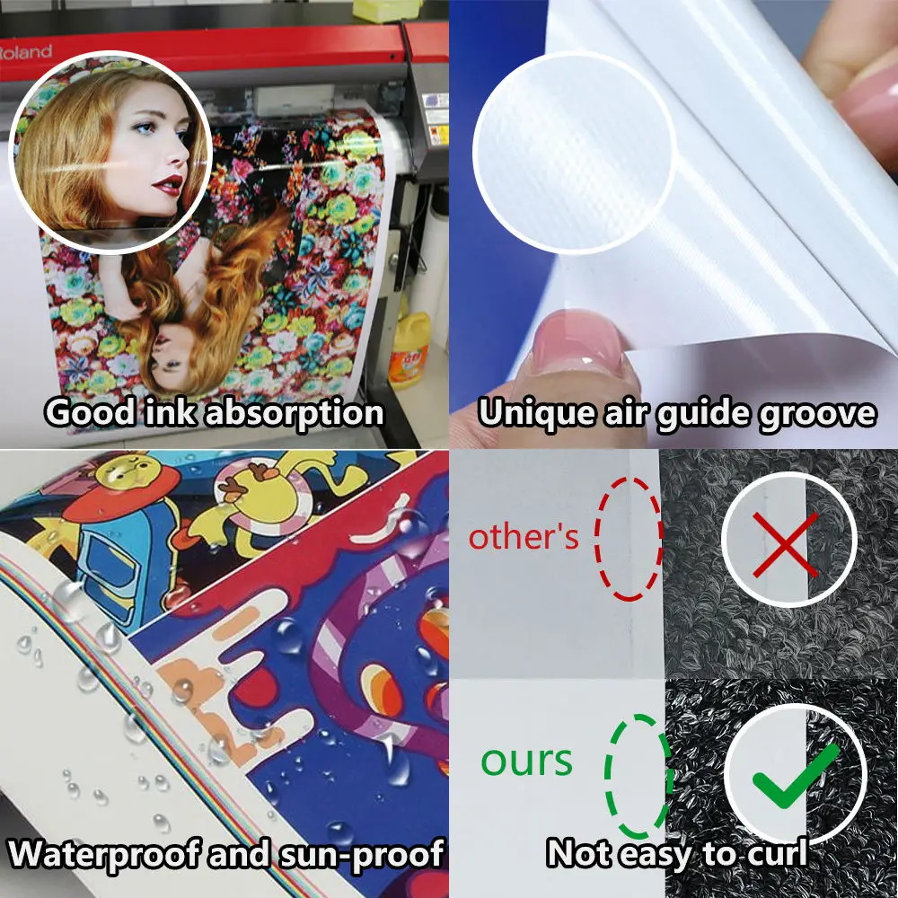 Eco Solvent Printing PVC Adhesive Vinyl Roll Wholesale Glossy Matte Printable Self Adhesive Vinyl