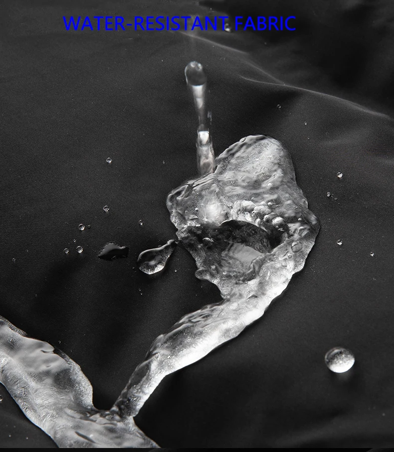 Plus Size 6XL Warm Keep Lightweight Windproof Waterproof Woven Black Hooded Man Long Cotton-Padded Jacket