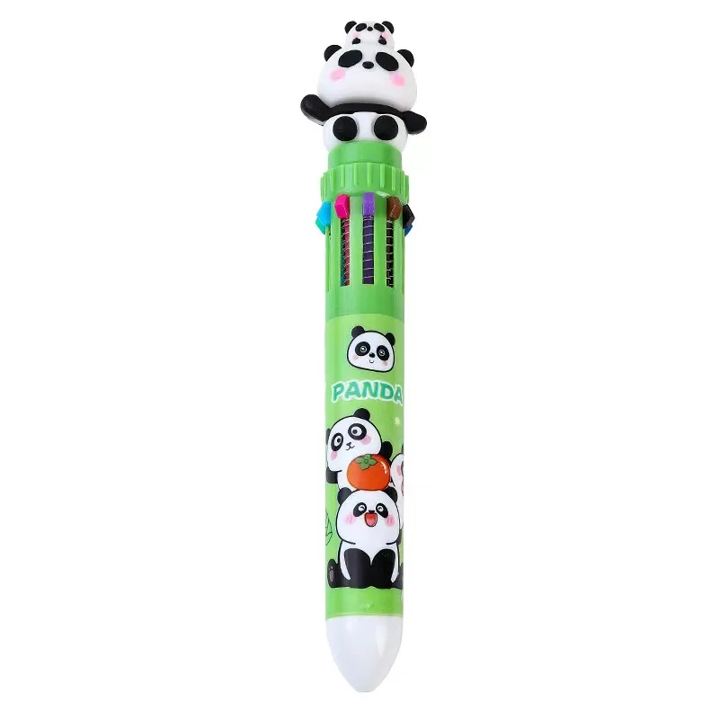 Promotional 10 colors plastic funny panda ball pen stylus ballpoint pen for advertisements promotion