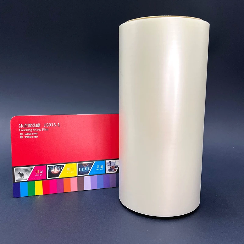China Supplier Bopp Raw Material Freezing Snow Lamination Film For Water Lamination Film Machine