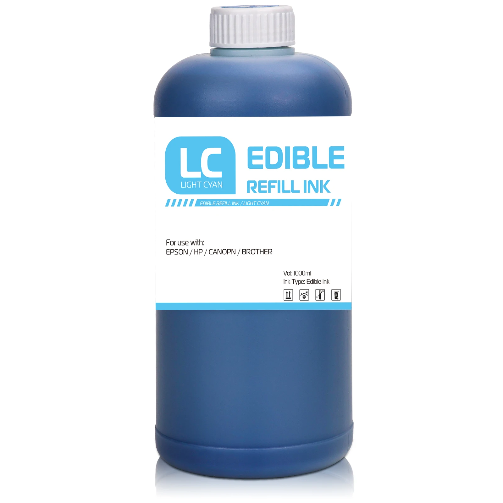 6 Colors 1000ml/bottle Food Grade Edible Ink For Canon Cake inkjet IP7280 IX6580 MG5680 Printer