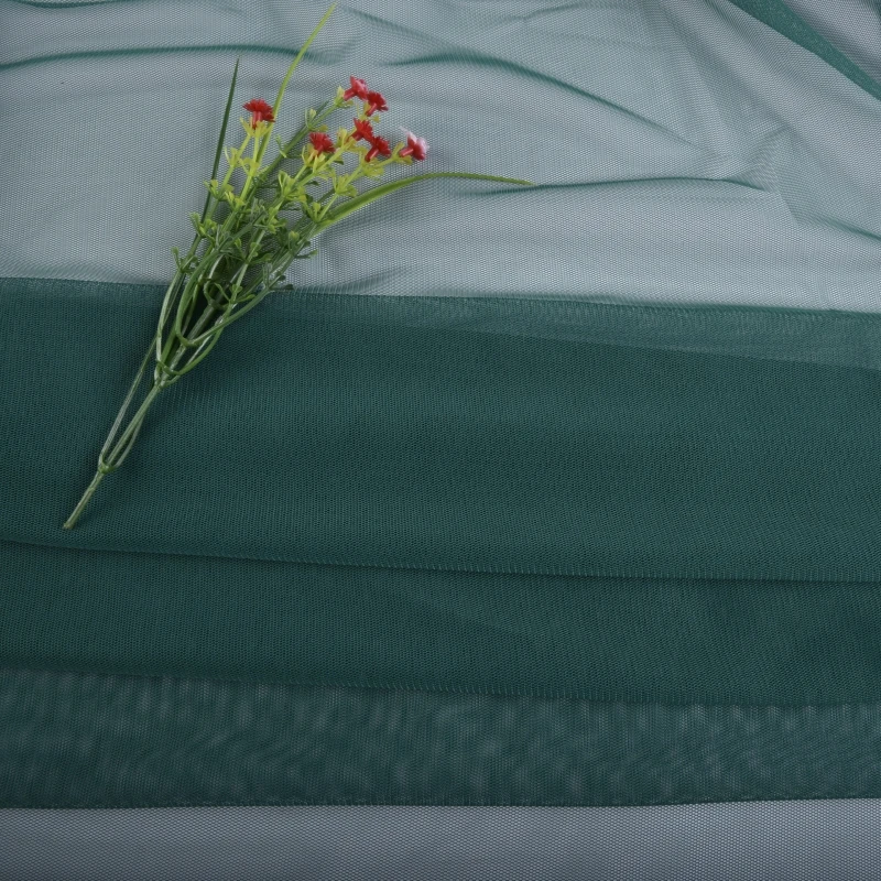 wholesale 100% polyester 50gsm tulle stiff tulle polyester mesh fabric for wedding dress and dance wear