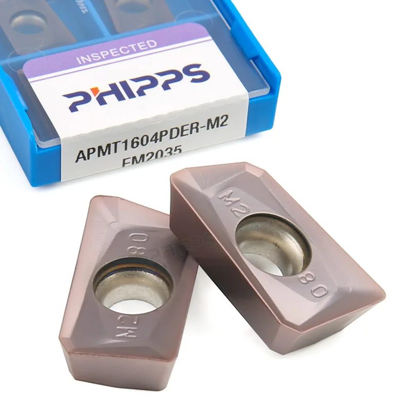PHIPPS wholesale price APMT 1604 1135 milling cutter insert APMT1604 APMT1135 PDER tungsten carbide CNC milling insert