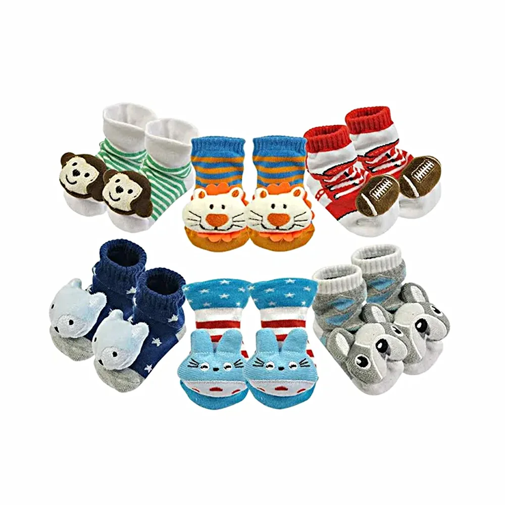  Toy Baby Socks Custom Infant Cartoon Animal Winter Warm Newborn Fashion Cotton