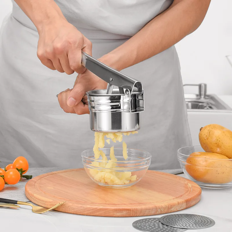 Stainless steel potato press Stainless Steel Multifunctional Kitchen Tool Potato Pressure Device Potato Ricer