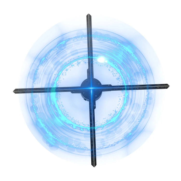 65Cm Wifi&App High Resolution 3D Hologram Display Led Fan 3D Hologram Led Projector 42Cm 65Cm 72Cm 100Cm Hologram 3D Led Fan
