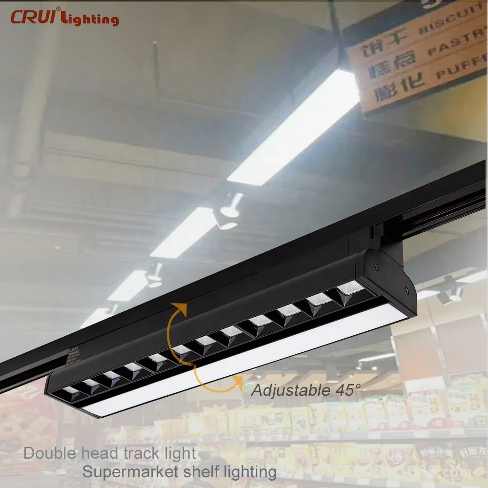 3000K 4000K 6000K Spotlight Led Track Rail Light 2Wires Museum Zoomable And Shapeable Track Light