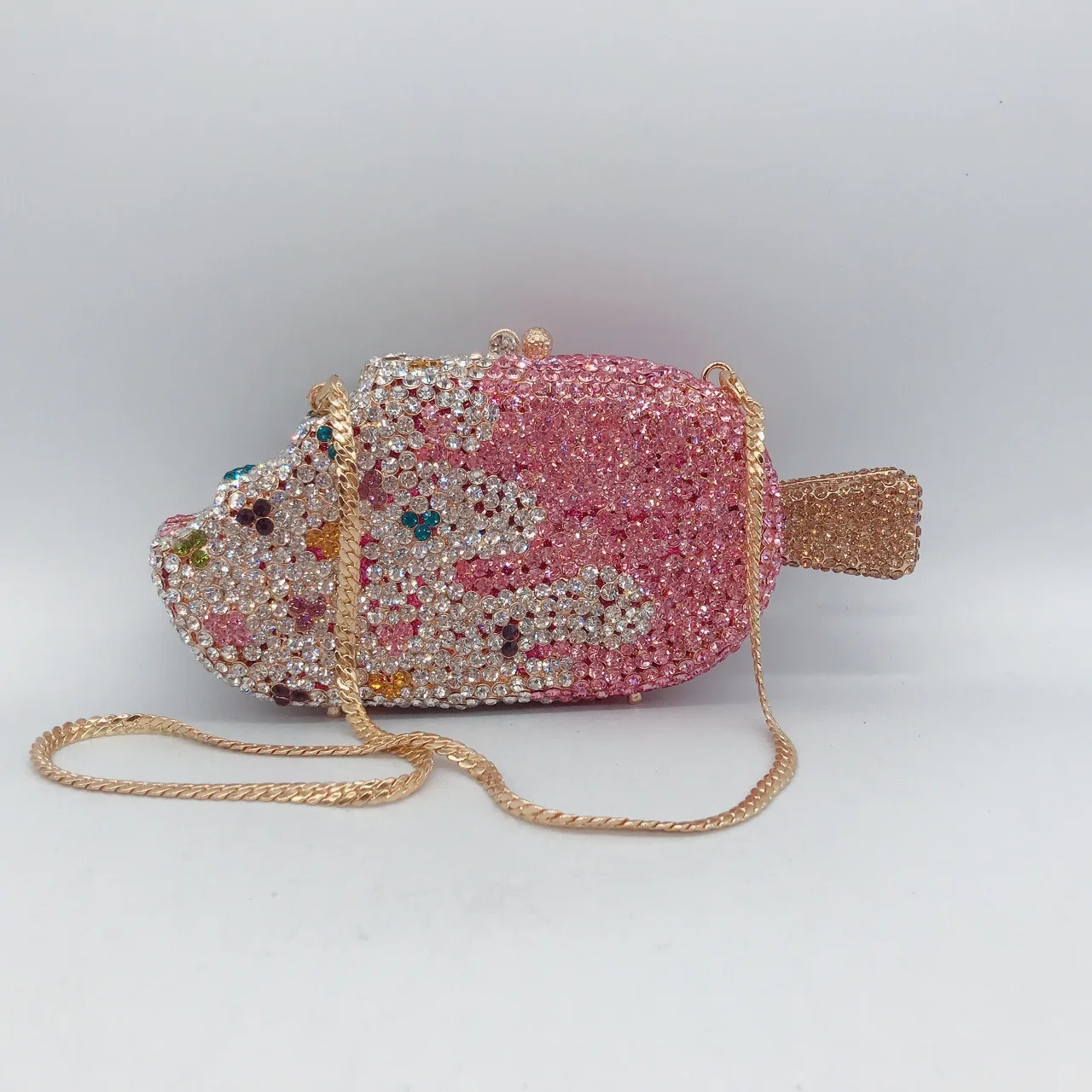 Rhinestone women clutch ice cream purse rhinestone evening bag popsicle ice-cream fashion diamond clutch crystal purses