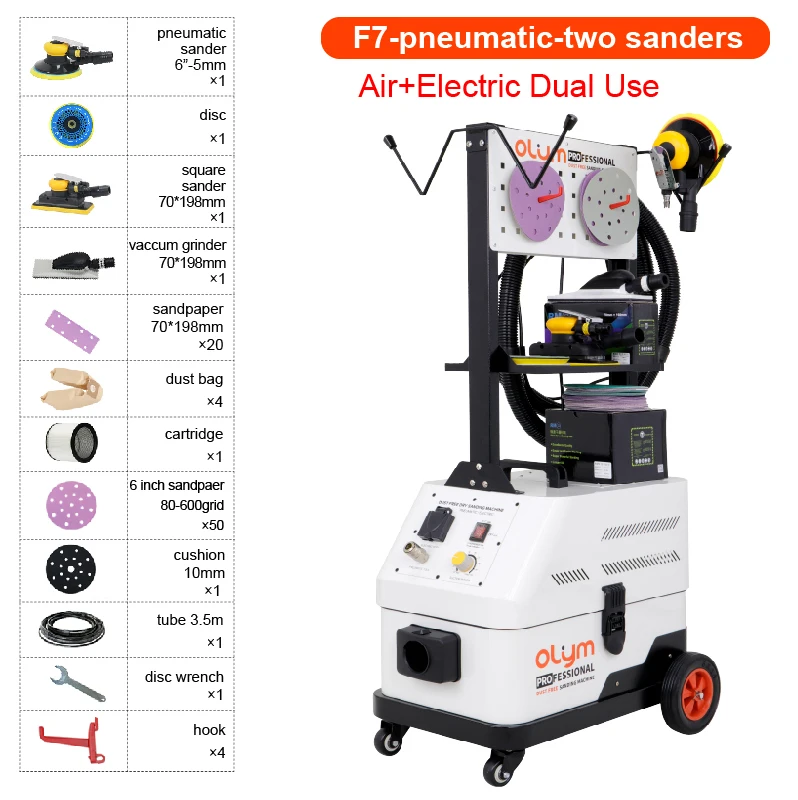 Car vehicle grinding vacuum cleaner dust extraction dry sanding machine sander