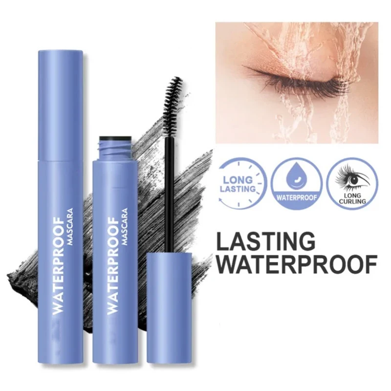 Volume Private Label Makeup Vegan Eyelash Growth Serum Make Up Custom LOGO Design Eyebrow Blue Mascara Maskara Waterproof
