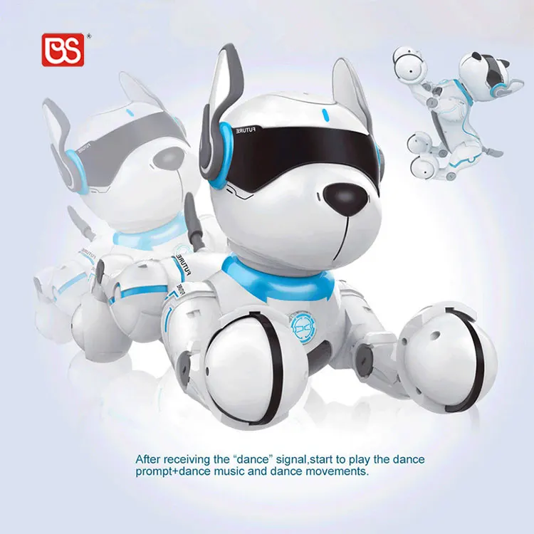 BS Programing Smart Rc Electronic Dancing Educational Pet Robot Manufacture Stunt Electronic Type Dog Toy Custom For Kids