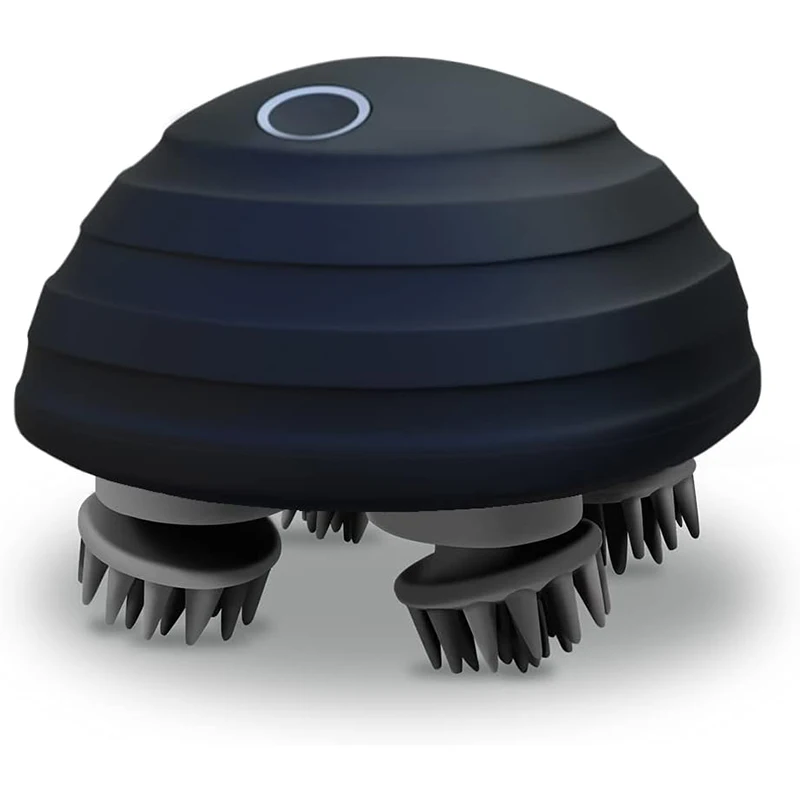 Portable Handheld IPX7 Waterproof Head Massager with 5 Kneading Modes and 96 Nodes Scalp Massager