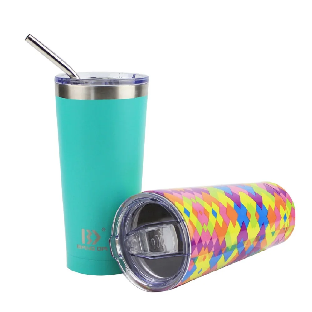 Customized 500ML Double Wall Stainless Steel Vacuum Travel Tumbler  Mugs and Cup Wholesale