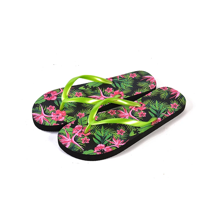 beautiful flower flip flop material slippers