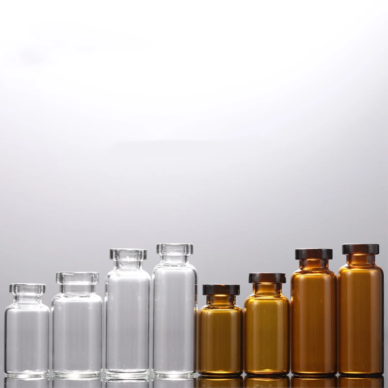 10ml Clear penicillin bottle Medical glass bottle Injection Vials for Antibiotics small glass vial Moulded glass bottles