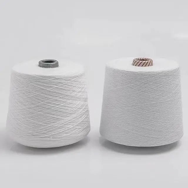 Wholesale 10s-100s raw white cotton yarn manufacturers free end spinning 100% pure cotton yarn