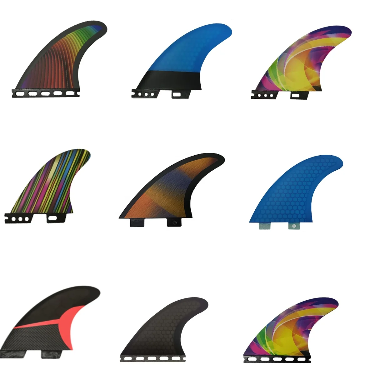 Dropshipping Fiberglass Honeycomb Size S/M/L Surf Fins Surfboard Fins FCS1 FCS 2 AND FUTURE