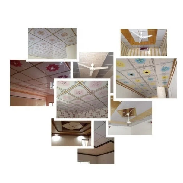new design building material Rectangle 20cm width pvc panel for wall and ceiling